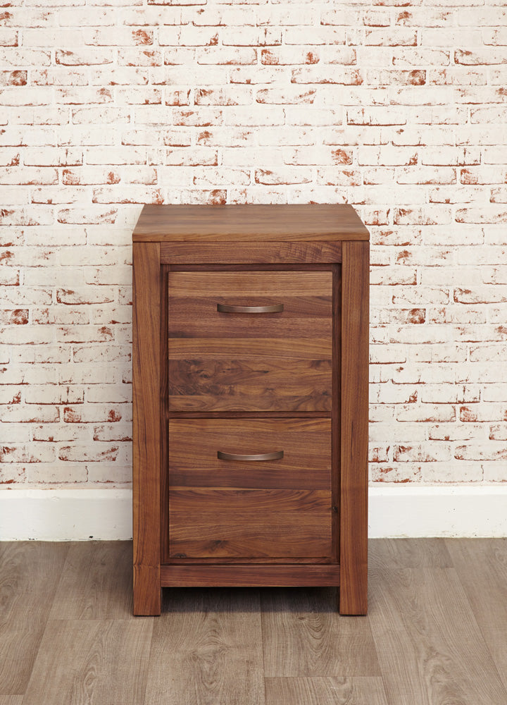 Walnut Two Drawer Filing Cabinet : Walnut two drawer filing cabinet. Stylish solutions for contemporary living. Part of the walnut home office furniture range.