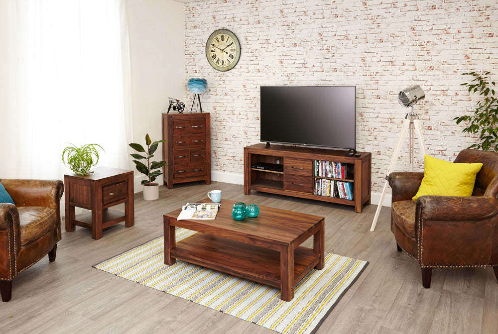 Walnut Widescreen Television Cabinet : Walnut widescreen television (TV) and DVD cabinet. Stylish solutions for contemporary living. Part of the walnut living room furniture range.
