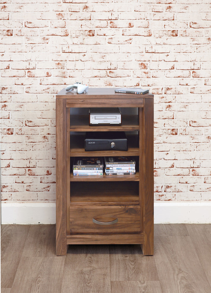 Walnut Entertainment Ancillaries Storage Unit : Walnut entertainment unitt. Stylish solutions for contemporary living. Part of the Walnut living room furniture range.