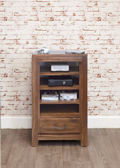 Walnut Entertainment Ancillaries Storage Unit : Walnut entertainment unitt. Stylish solutions for contemporary living. Part of the Walnut living room furniture range.