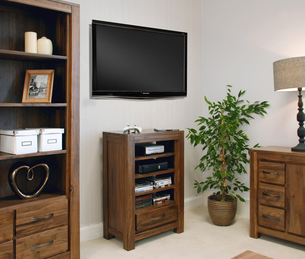 Walnut Entertainment Ancillaries Storage Unit : Walnut entertainment unitt. Stylish solutions for contemporary living. Part of the Walnut living room furniture range.
