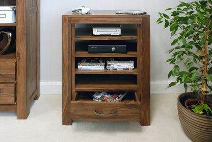 Walnut Entertainment Ancillaries Storage Unit : Walnut entertainment unitt. Stylish solutions for contemporary living. Part of the Walnut living room furniture range.