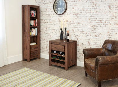 Wine Rack Lamp Table :  walnut wine rack / lamp table. Stylish storage solutions for contemporary dining. Part of the  Walnut furniture range.