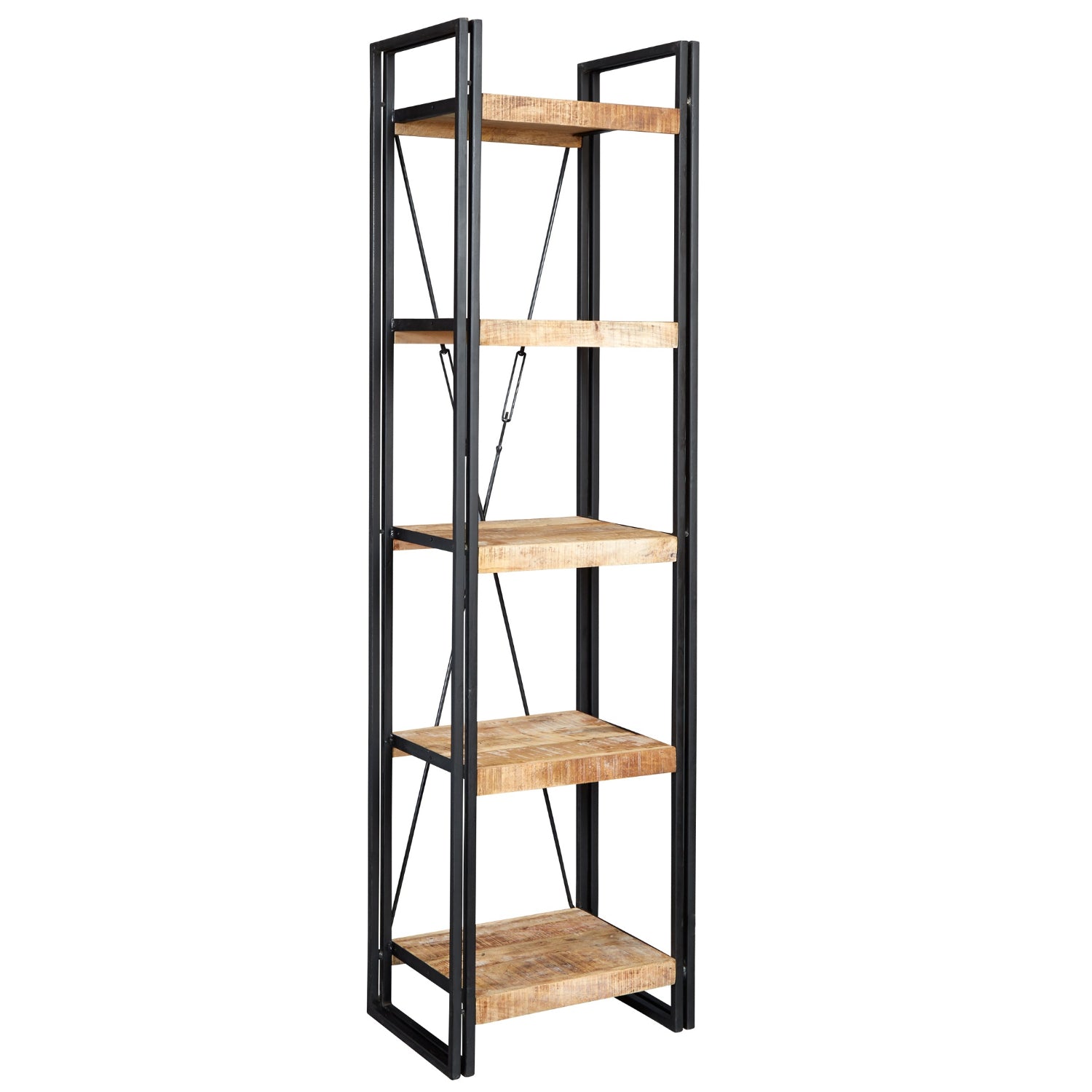INDUSTRIAL SLIM OPEN BOOKCASE