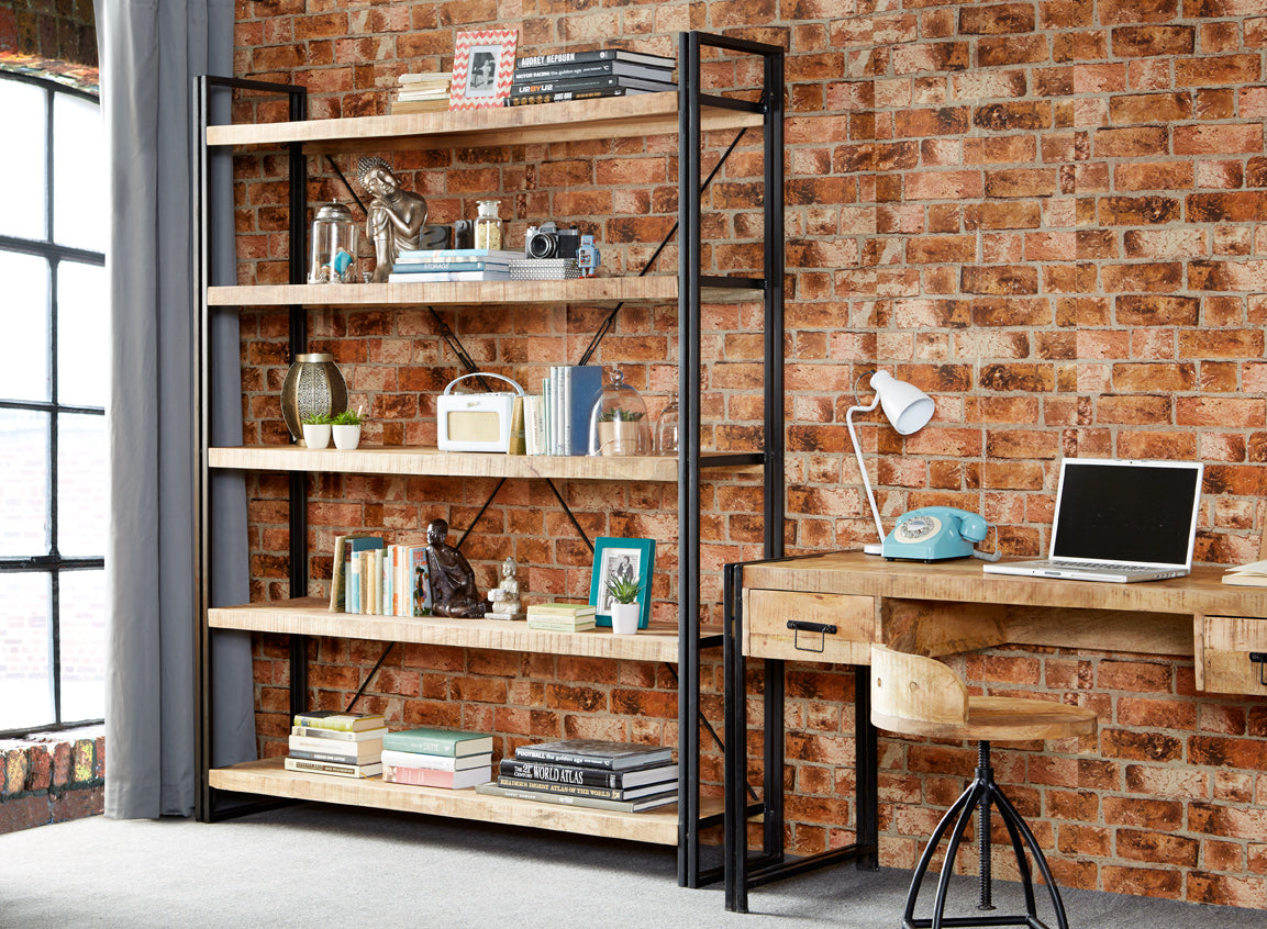INDUSTRIAL LARGE OPEN BOOKCASE