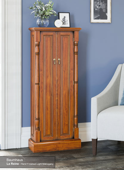 DVD / CD Storage Cupboard : , Tea Brown, Light Brown antique distressed  mahogany two door DVD and CD storage cabinet. Stylish solutions for traditional living. Part of the stunning  furniture collection.