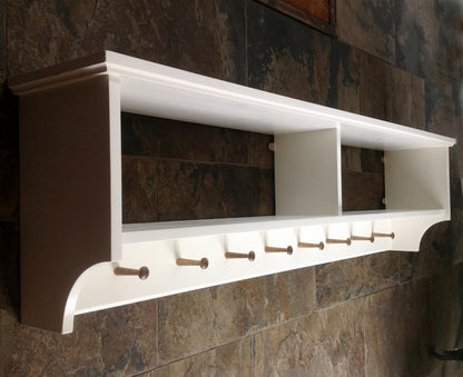 Large Hat & Coat Rack with Pegs