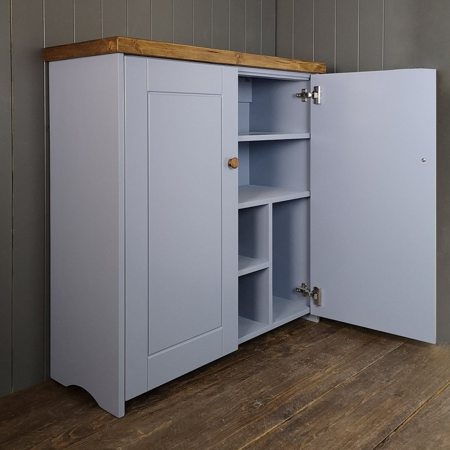 Double Rustic Storage Cupboard