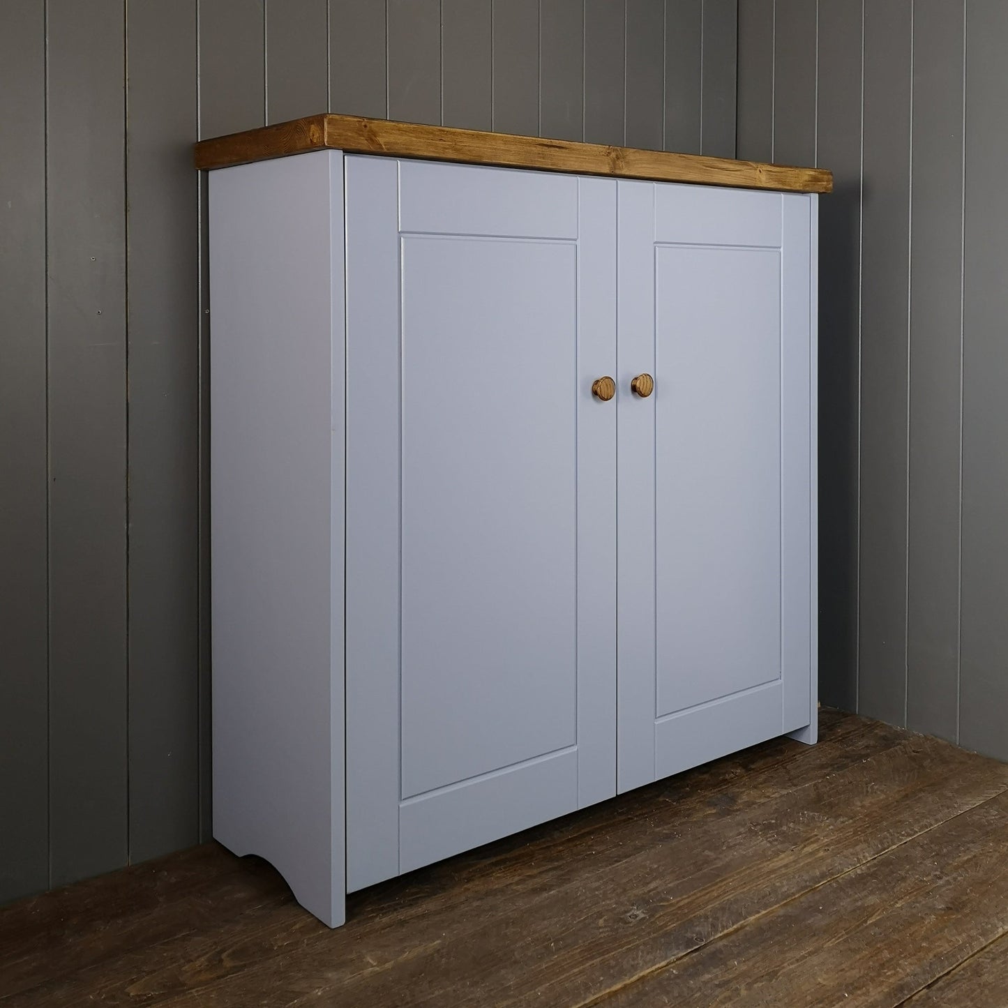 Double Rustic Storage Cupboard