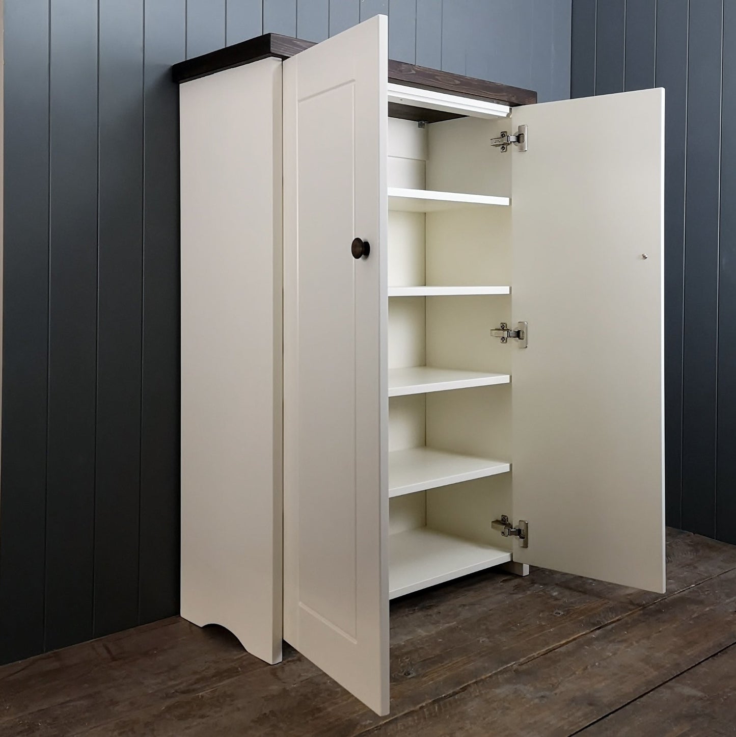 Rustic Storage Cupboard with 5 Shelves