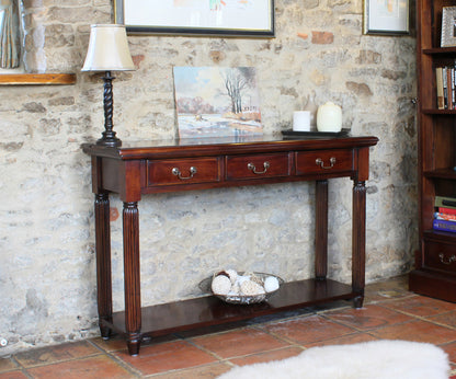 Console / Hall Table (With Drawers) :  three drawer console table. Stylish solutions for contemporary or traditional living. Part of the stunning  home furniture collection.