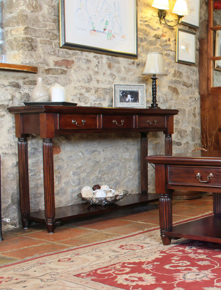 Console / Hall Table (With Drawers) :  three drawer console table. Stylish solutions for contemporary or traditional living. Part of the stunning  home furniture collection.