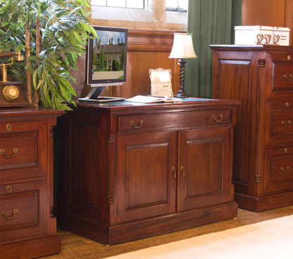 Hidden Home Office :  Mahogany Hidden Home Office computer desk. This stylish desk is designed to hide away all your computer equipment. Part of the  Mahogany home office furniture range.