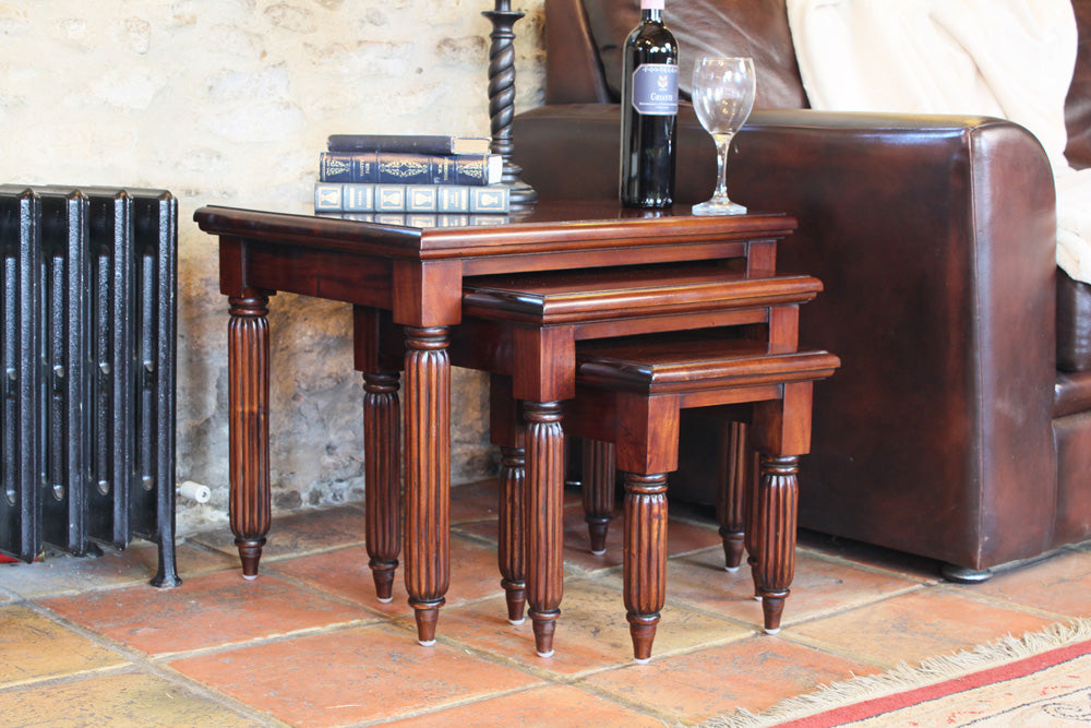 Nest of Coffee Tables :  nest of three coffee tables. Lamp table. Stylish solutions for contemporary or traditional living. Part of the stunning  furniture collection.