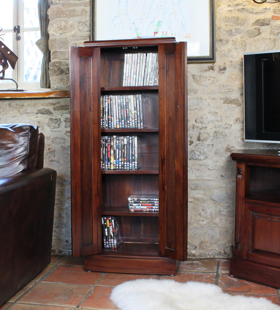 CD/DVD Cupboard :  two door DVD and CD storage cabinet. Stylish solutions for contemporary or traditional living. Part of the stunning  furniture collection.
