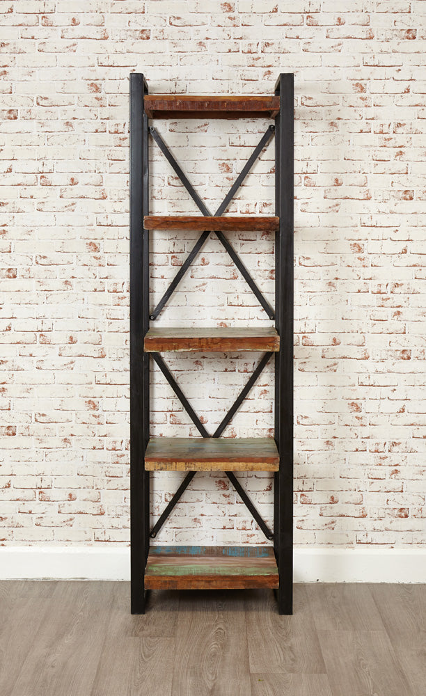 Alcove Bookcase :  alcove storage cabinet / bookcase. Made from reclaimed wood salvaged from old buildings in southern India. Part of the   range, colourful furniture for stylish living.