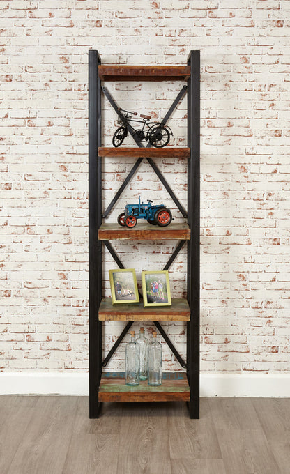 Alcove Bookcase :  alcove storage cabinet / bookcase. Made from reclaimed wood salvaged from old buildings in southern India. Part of the   range, colourful furniture for stylish living.
