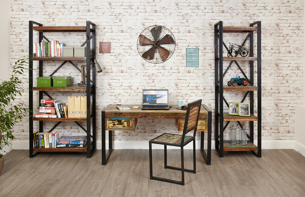 Alcove Bookcase :  alcove storage cabinet / bookcase. Made from reclaimed wood salvaged from old buildings in southern India. Part of the   range, colourful furniture for stylish living.