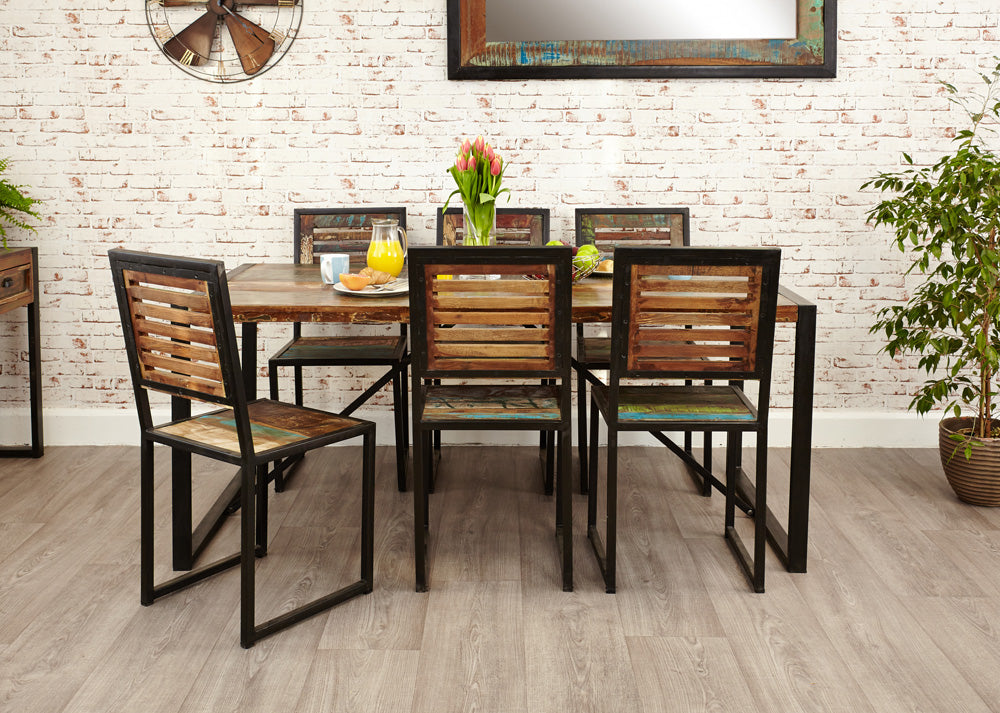 Dining Table Large :  large dining table. Made from reclaimed wood salvaged from old buildings in southern India. Part of the   range, colourful furniture for stylish living.