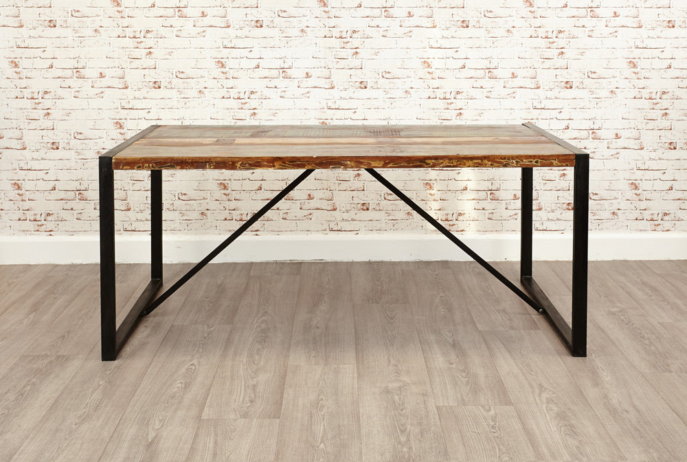Dining Table Large :  large dining table. Made from reclaimed wood salvaged from old buildings in southern India. Part of the   range, colourful furniture for stylish living.