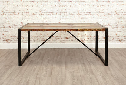 Dining Table Large :  large dining table. Made from reclaimed wood salvaged from old buildings in southern India. Part of the   range, colourful furniture for stylish living.