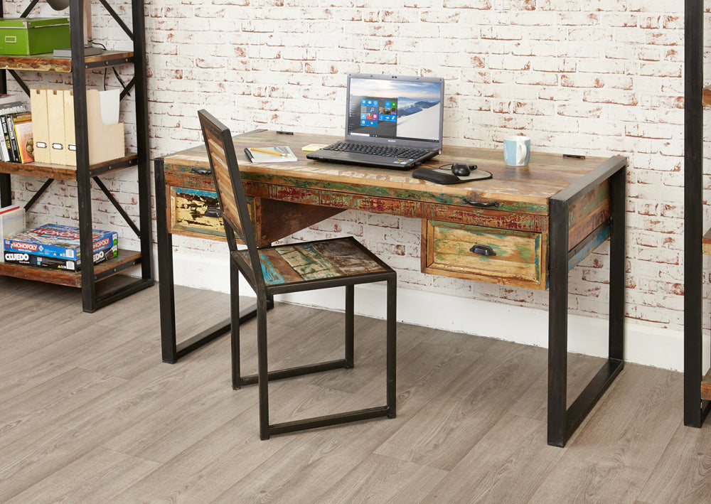 Laptop Desk / Dressing Table :  laptop desk / dressing table. Made from reclaimed wood salvaged from old buildings in southern India. Part of the   range, colourful furniture for stylish living.
