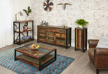 Rectangular Coffee Table :  rectangular coffee table. Made from reclaimed wood salvaged from old  and buildings in southern India. Part of the   collection, colourful furniture for stylish living.