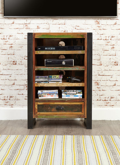Entertainment Cabinet :  entertainment cabinet. Made from reclaimed wood salvaged from old buildings in southern India. Part of the   collection, colourful furniture for stylish living.