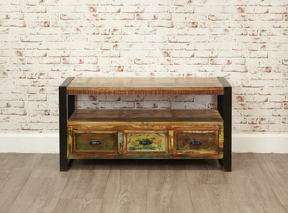 Television Cabinet :  television TV cabinet. Made from reclaimed wood salvaged from old buildings in southern India. Part of the   collection, colourful furniture for stylish living.