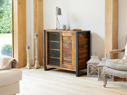 Home Storage Cupboard :  Home Storage Cupboard. Made from reclaimed wood salvaged from old buildings in southern India. Part of the   range, colourful furniture for stylish living.
