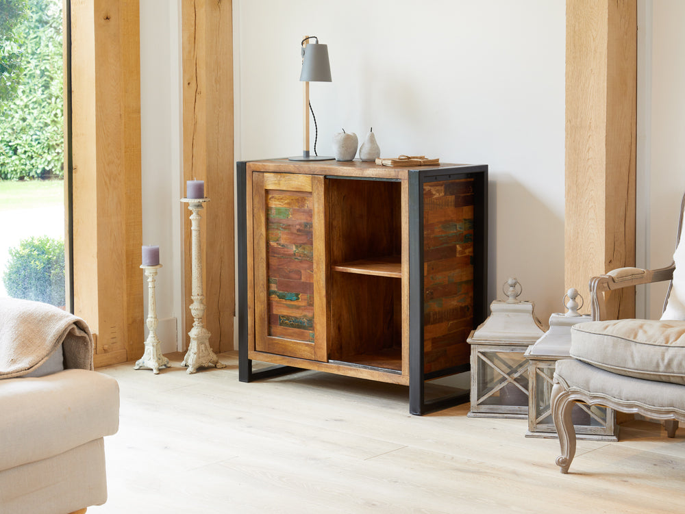 Home Storage Cupboard :  Home Storage Cupboard. Made from reclaimed wood salvaged from old buildings in southern India. Part of the   range, colourful furniture for stylish living.