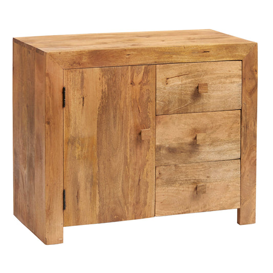 LIGHT MANGO 3 DRAWER SIDEBOARD 