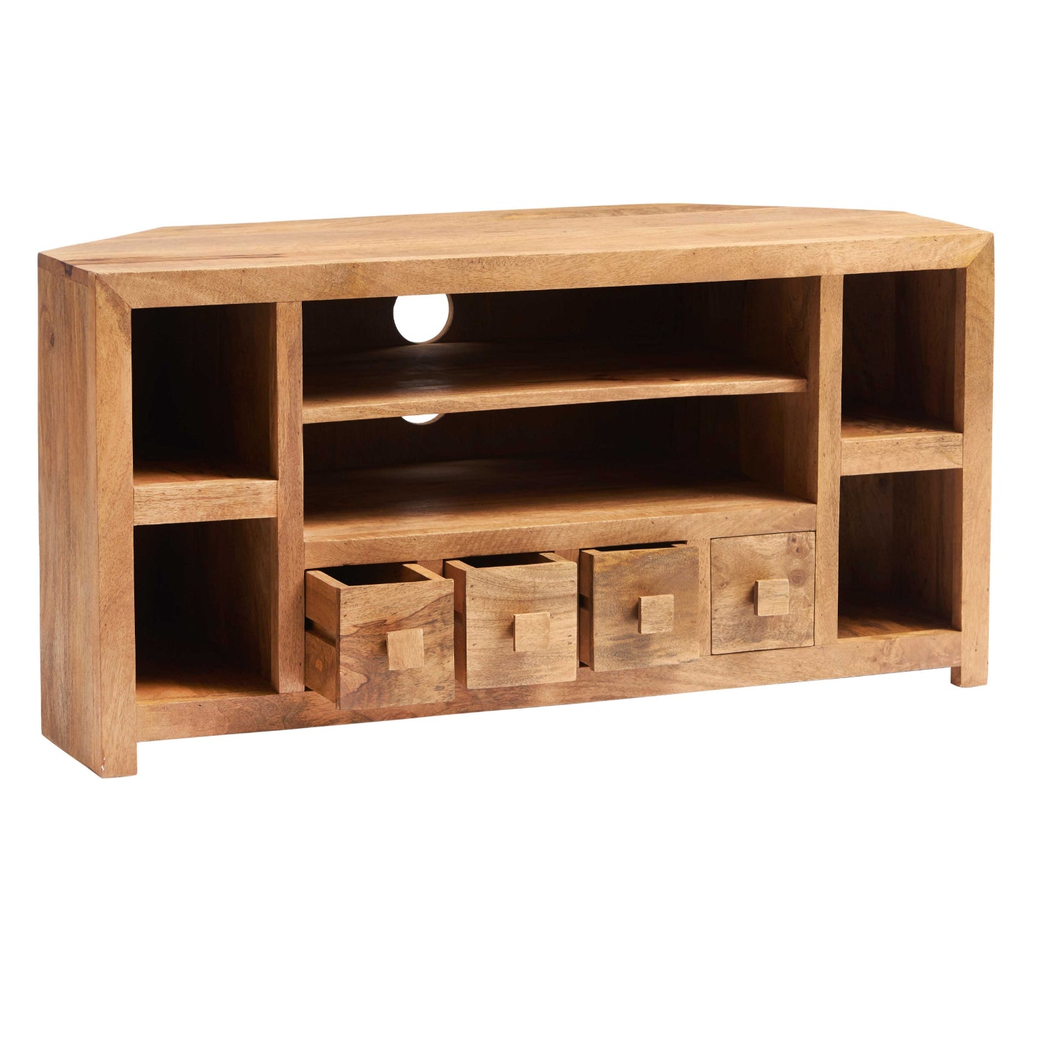 LIGHT MANGO CORNER TV UNIT 