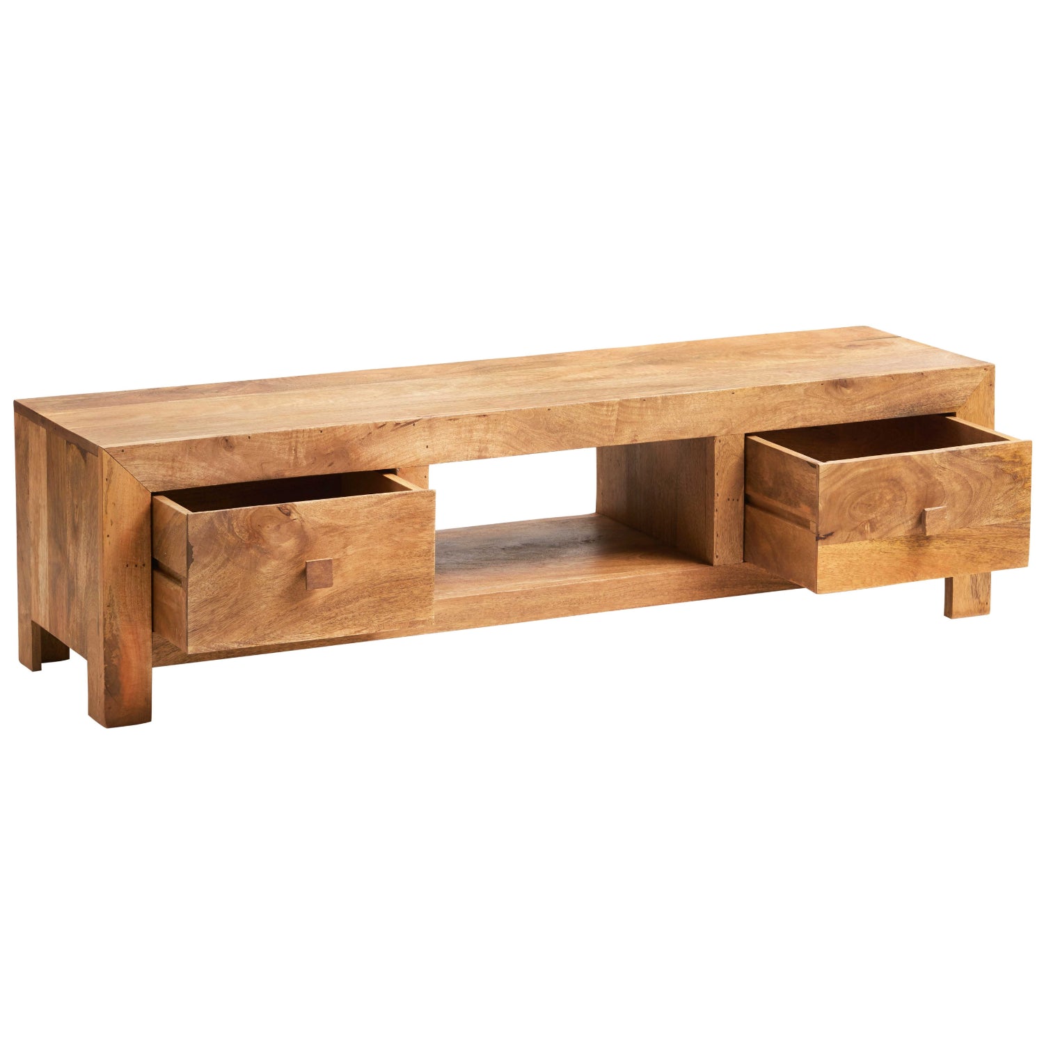 LIGHT MANGO WIDE SCREEN TV UNIT