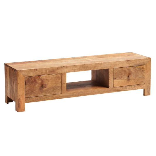 LIGHT MANGO WIDE SCREEN TV UNIT