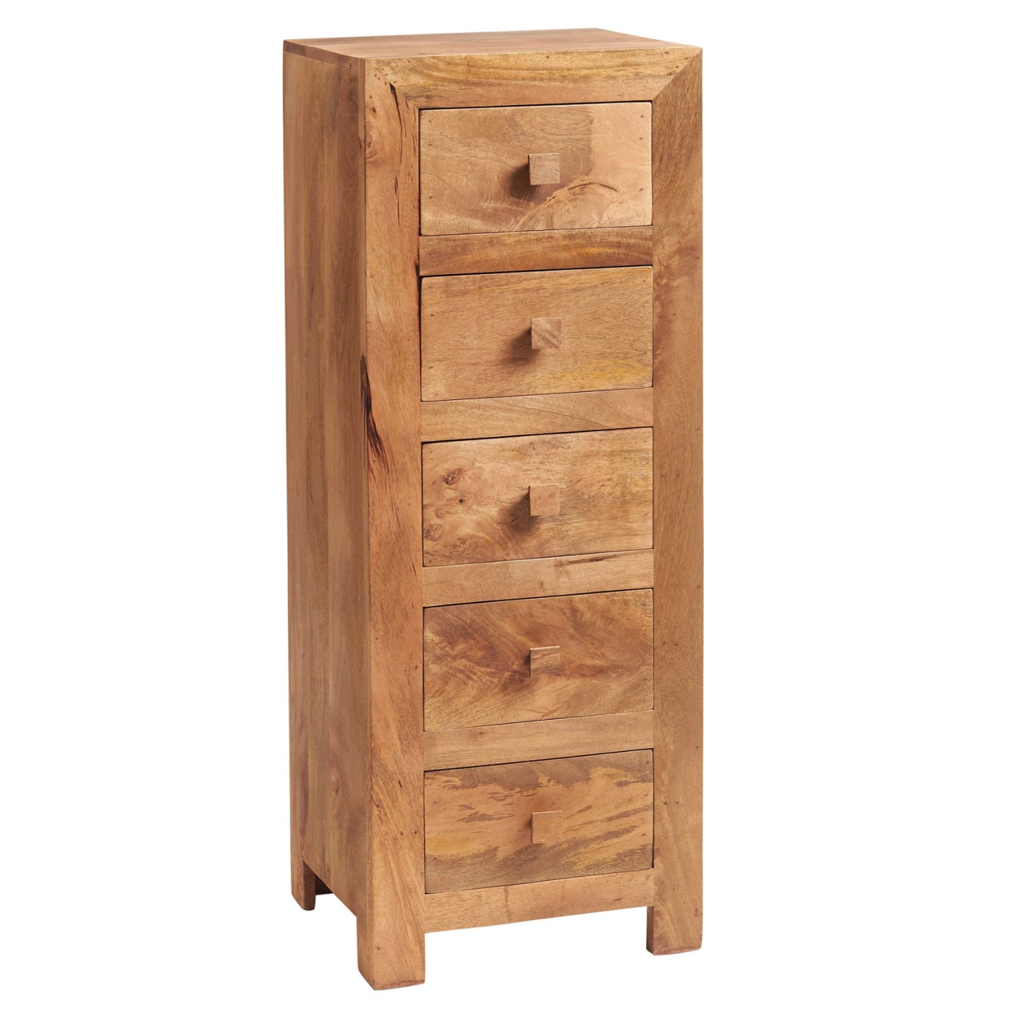 LIGHT MANGO 5 DRAWER CHEST 