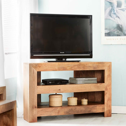 LIGHT MANGO CORNER TV UNIT 
