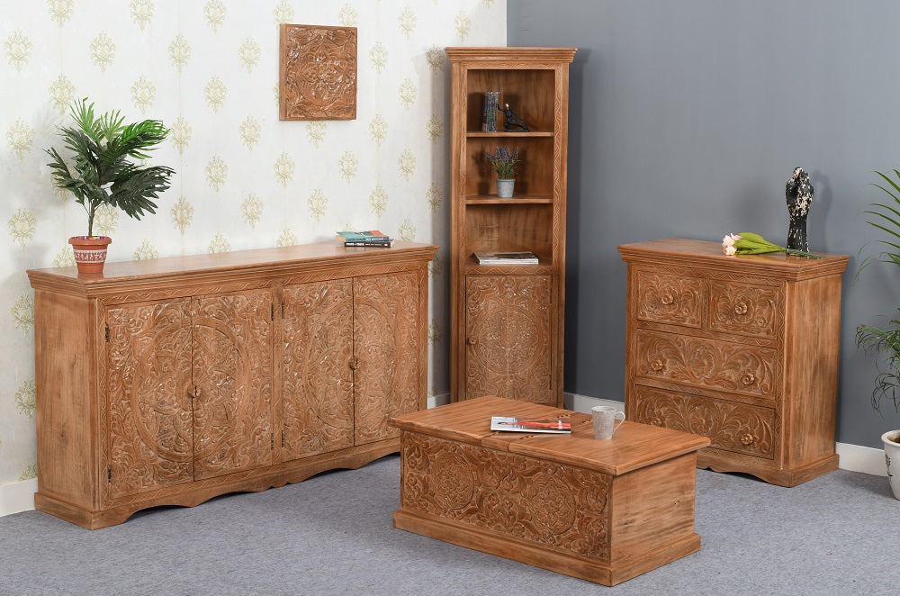 Artwork Mango Wood Chest Of Drawers