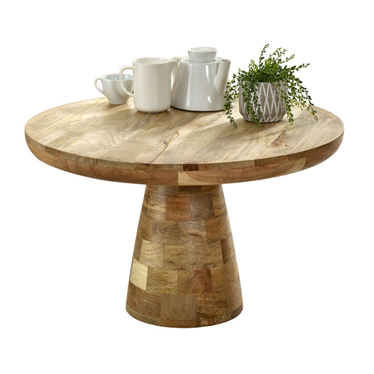 Solid Wood Coffee Table Mushroom Style