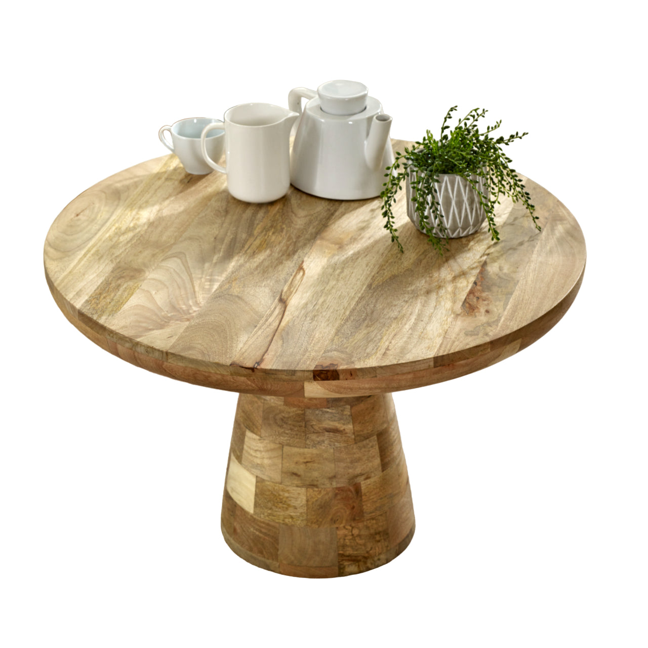 Solid Wood Coffee Table Mushroom Style