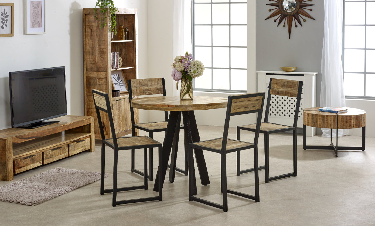 Round Dining Table 4 Seater