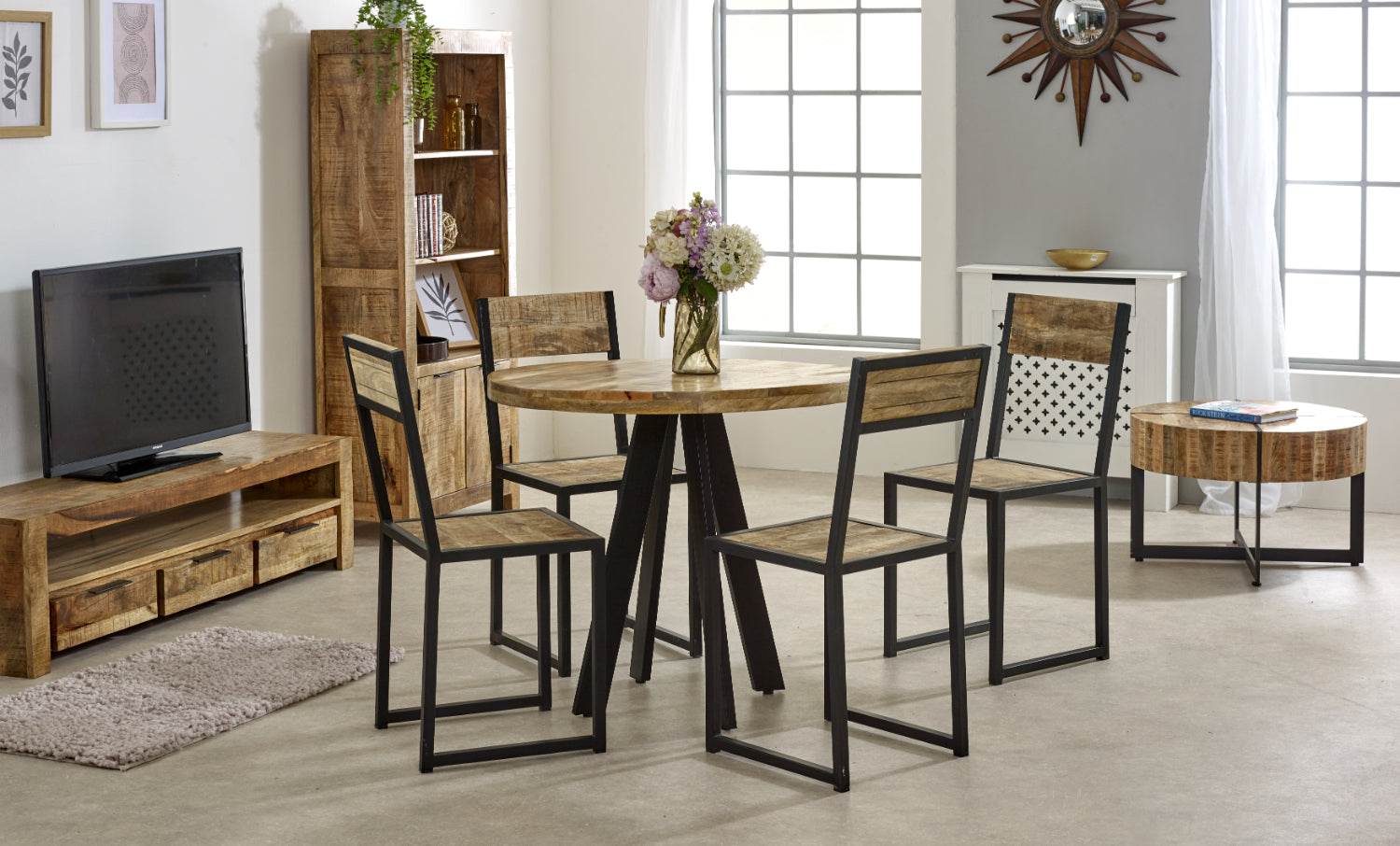 Round Dining Table 4 Seater