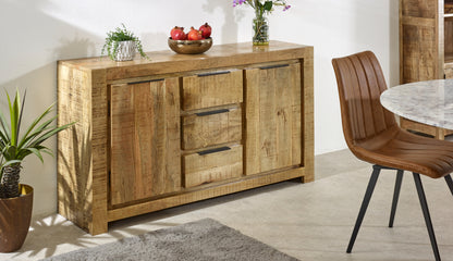 Solid Wood Large Sideboard 2 Door 3 Drawer