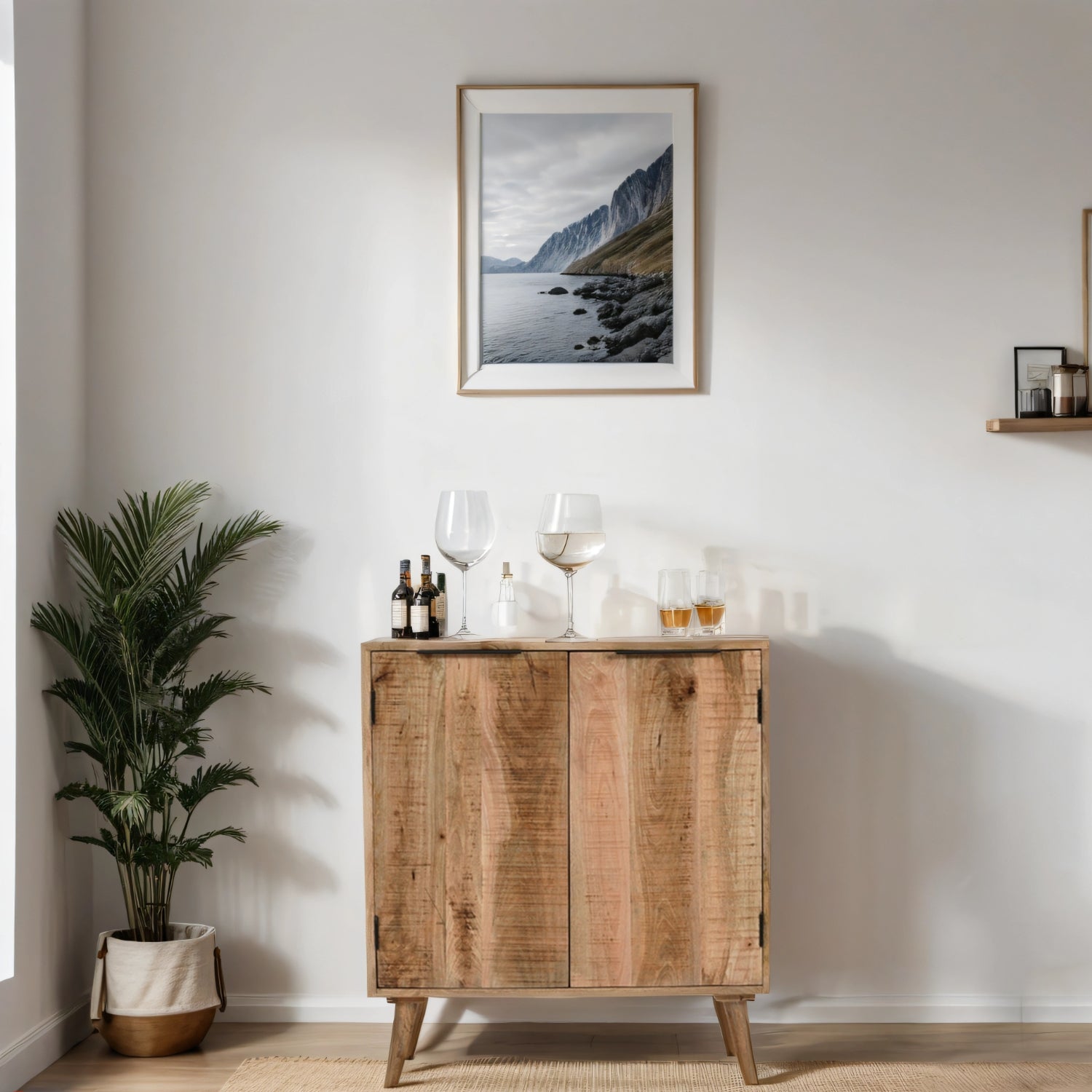 Solid Wood Drinks Cabinet / Sideboard