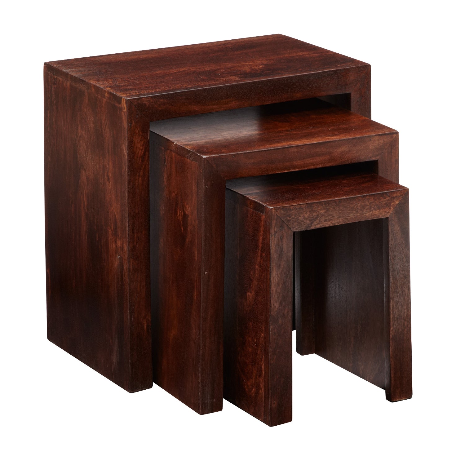 DARK MANGO NEST OF 3 TABLES