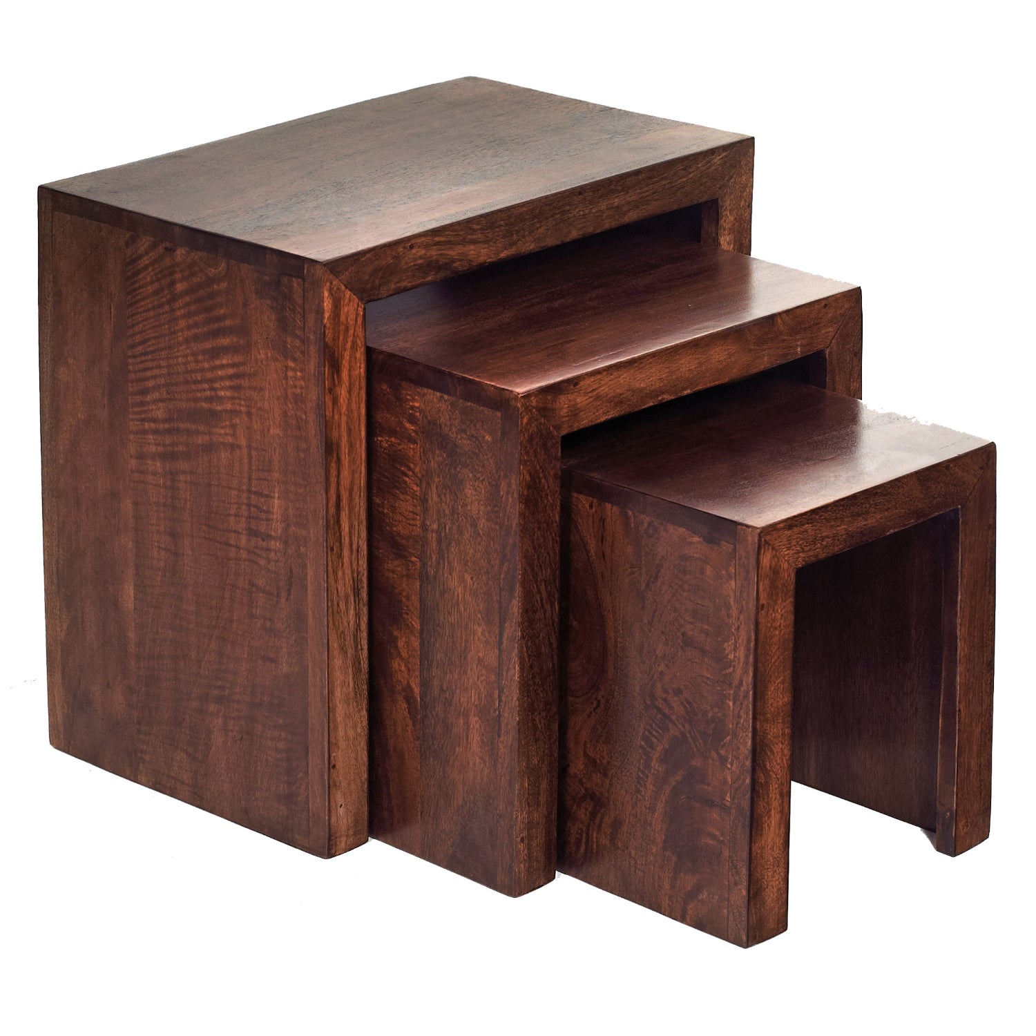 DARK MANGO NEST OF 3 TABLES