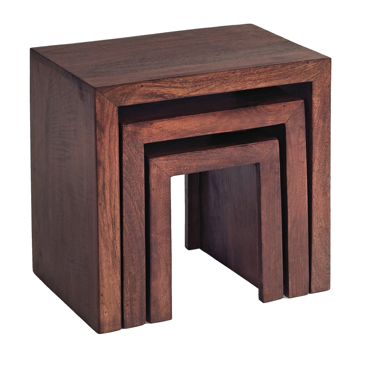 DARK MANGO NEST OF 3 TABLES