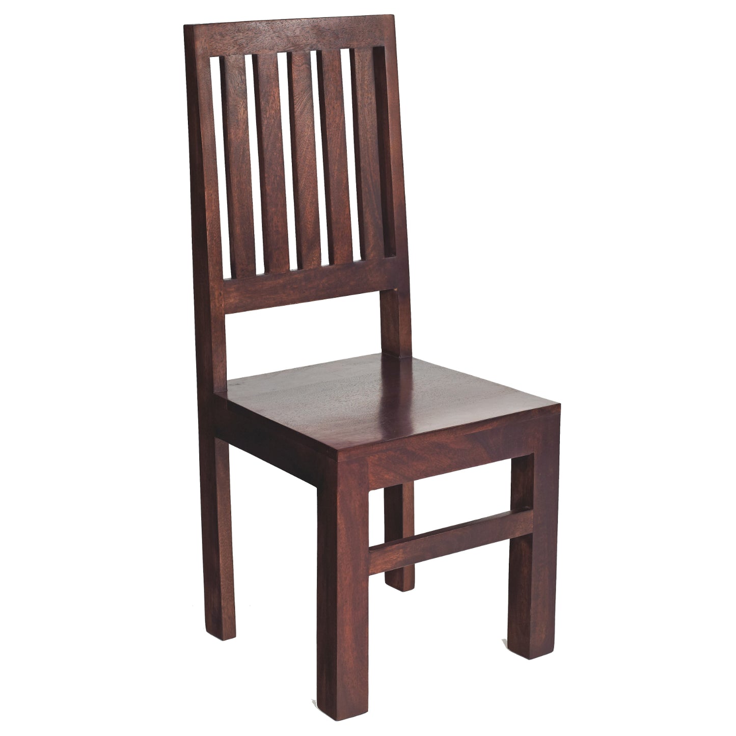 DARK MANGO SLAT BACK CHAIR 