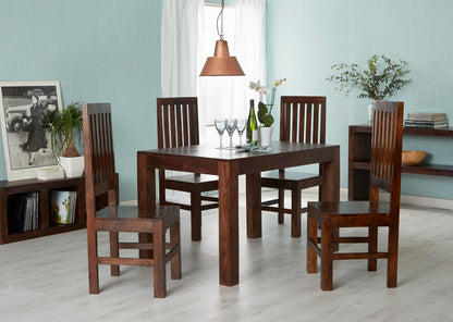 DARK MANGO SLAT BACK CHAIR 