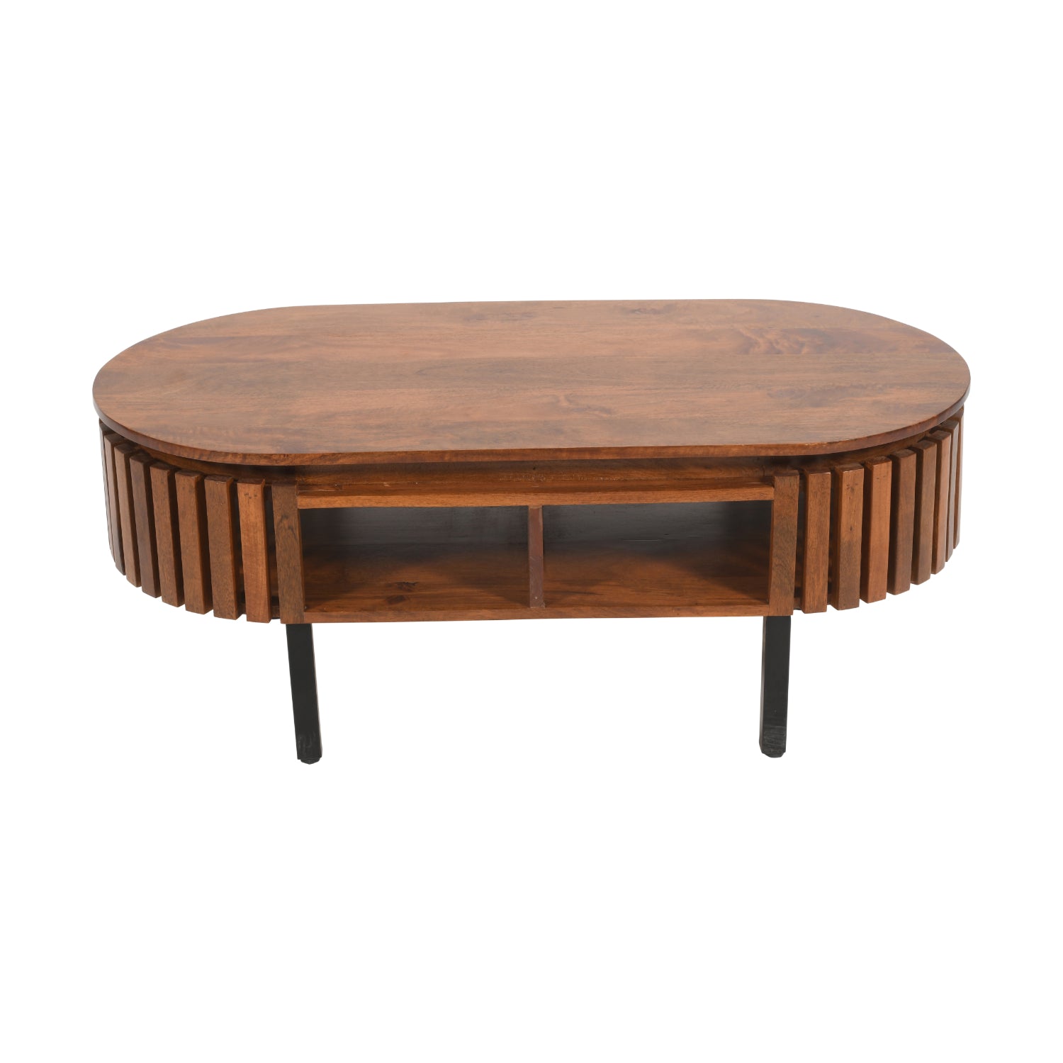 Slatted Mango Wood Rectangular Coffee Table